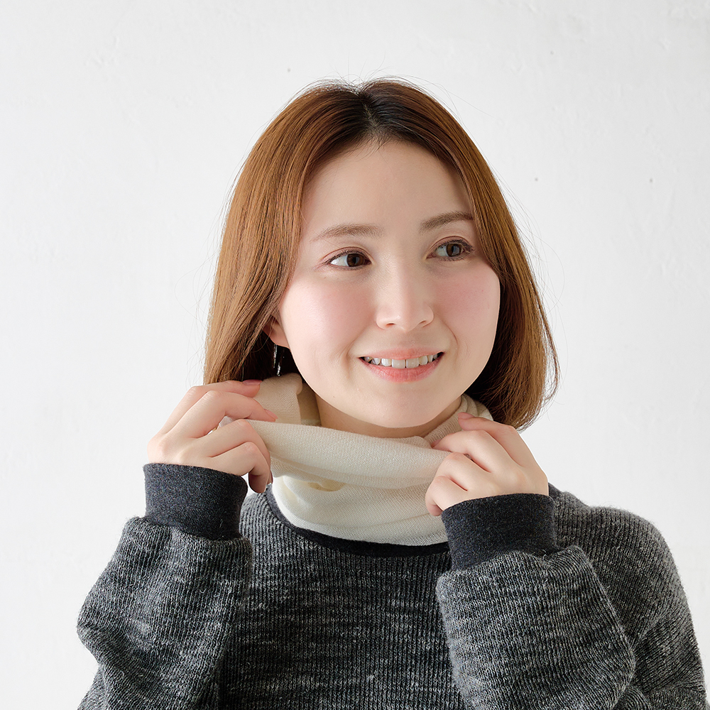 カシミヤシルク ネックウォーマー