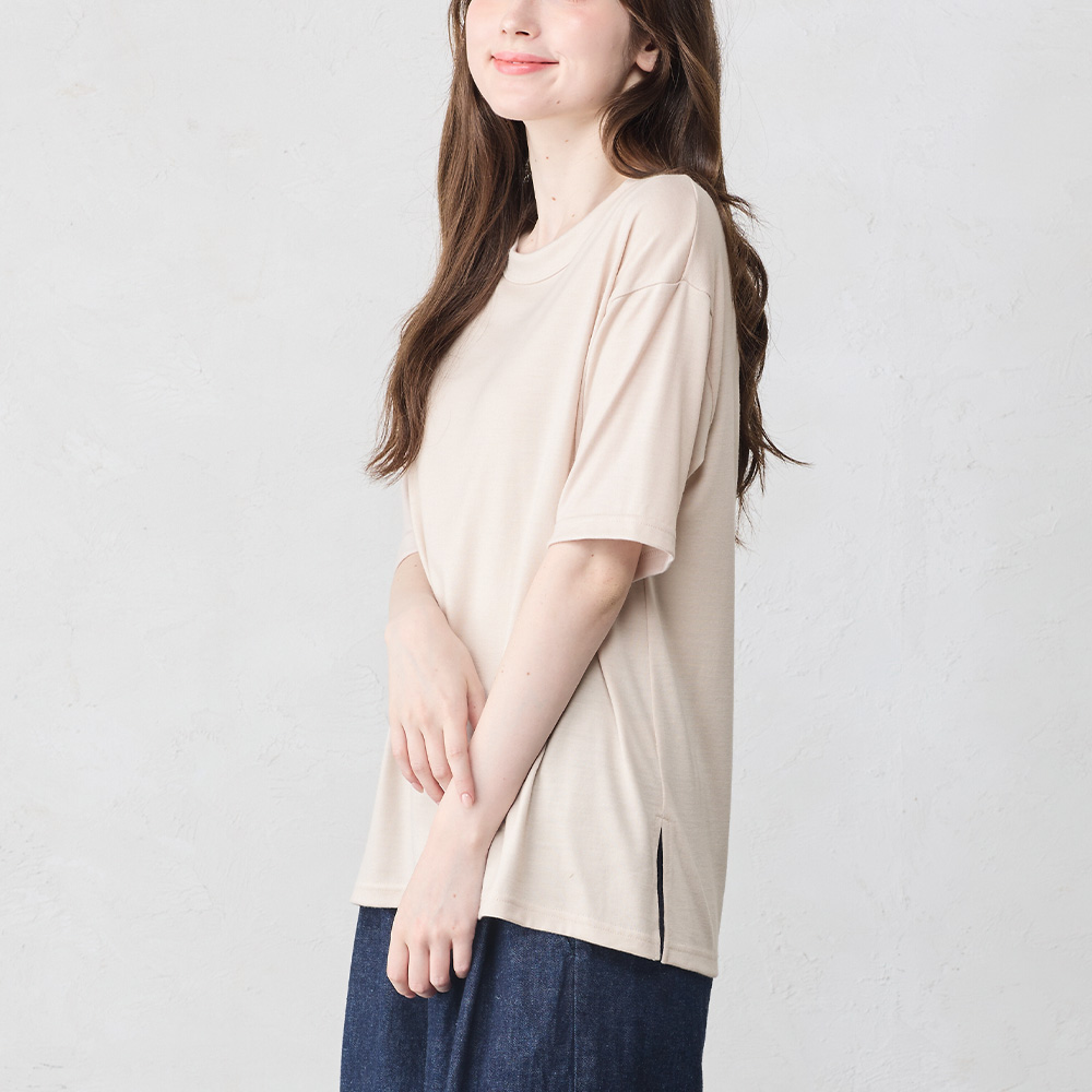 メリノウール オーバーサイズTシャツ