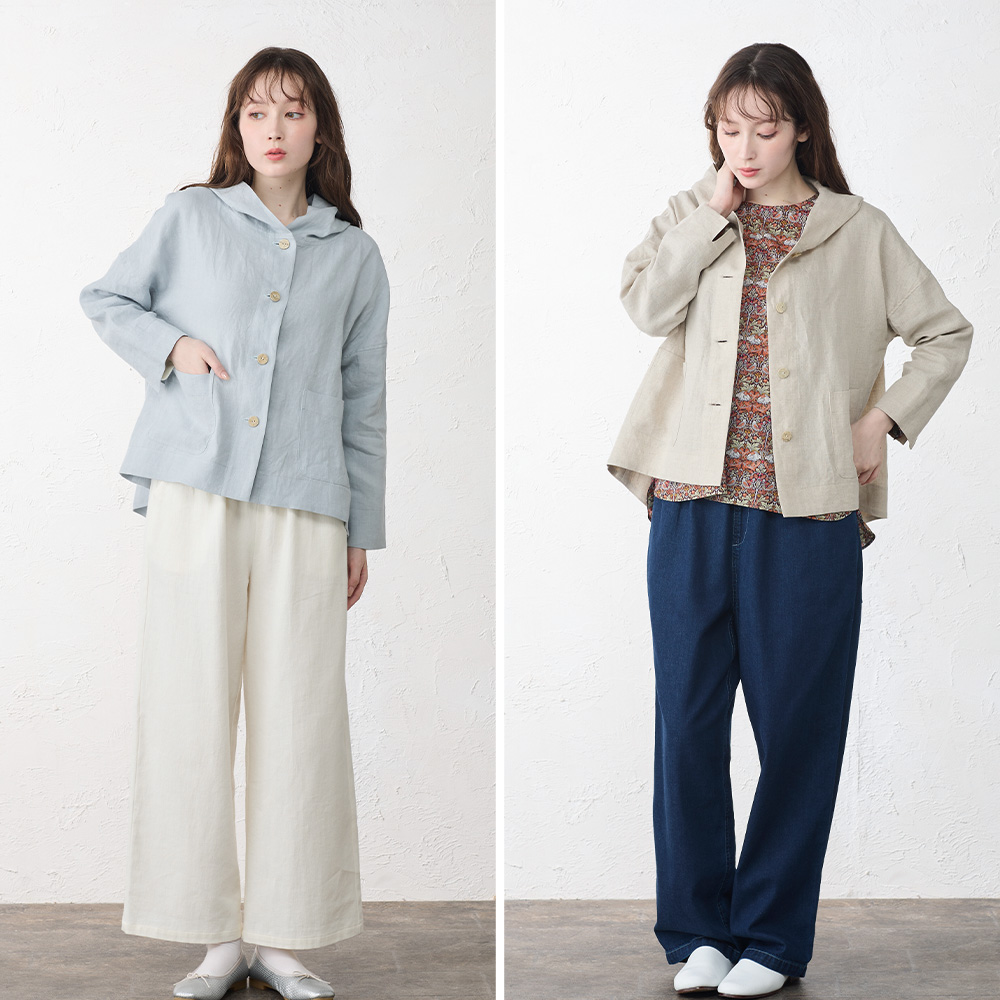 ボタンの開閉で楽しむ2WAYスタイル