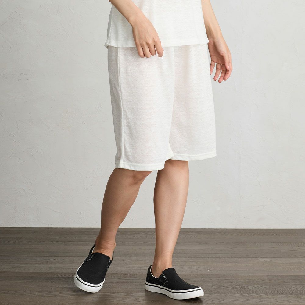 23SS ルクツル　リネンペチパンツ　ナチュラル 23SS ルクツル リネンペチパンツ ナチュラル