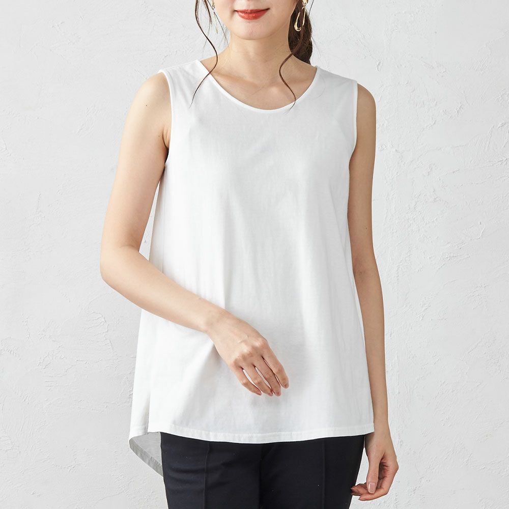 オーガニックコットンフレアタンクトップ span公式オンラインショップ