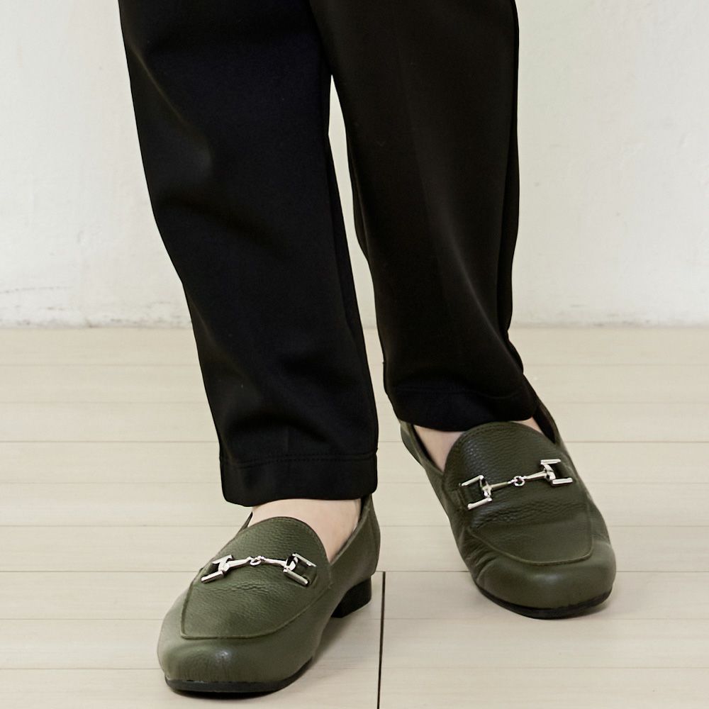 【新品】recipe 本革 ゆったりビットローファー 2way バブーシュ recipe】本革 ゆったりビットローファー 2way バブーシュ