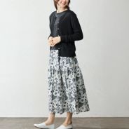 リバティプリント ロングスカート span公式オンラインショップ