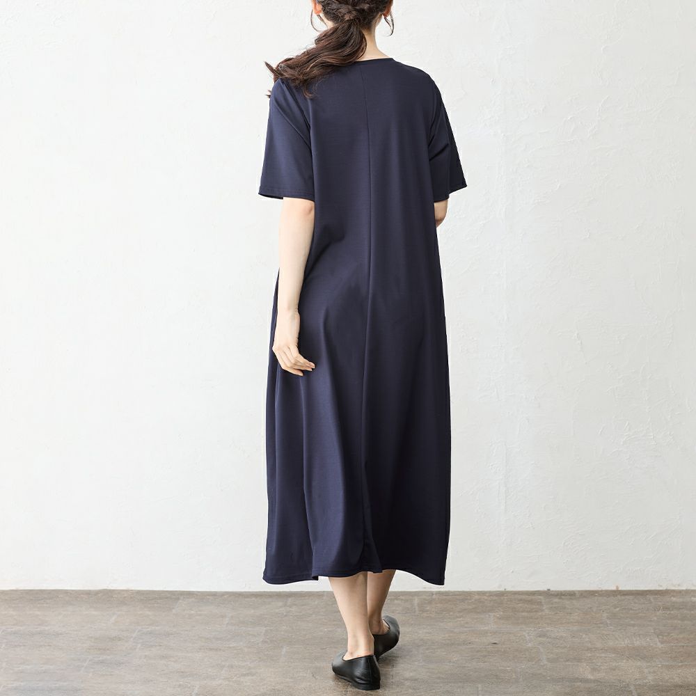 マジカル強撚コットン ロングワンピース span公式オンラインショップ