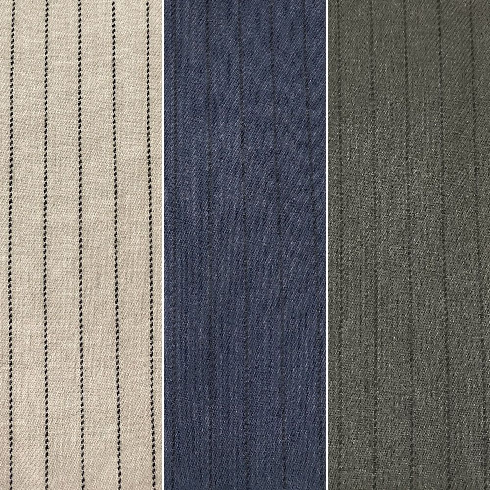 ウールコットン ストライプパンツ span公式オンラインショップ