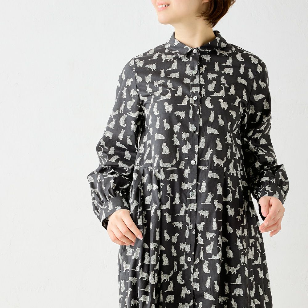 リバティプリント　シャツワンピース 楽天市場】MidiUmi LIBERTYプリントシャツワンピース : LASQstore 楽天