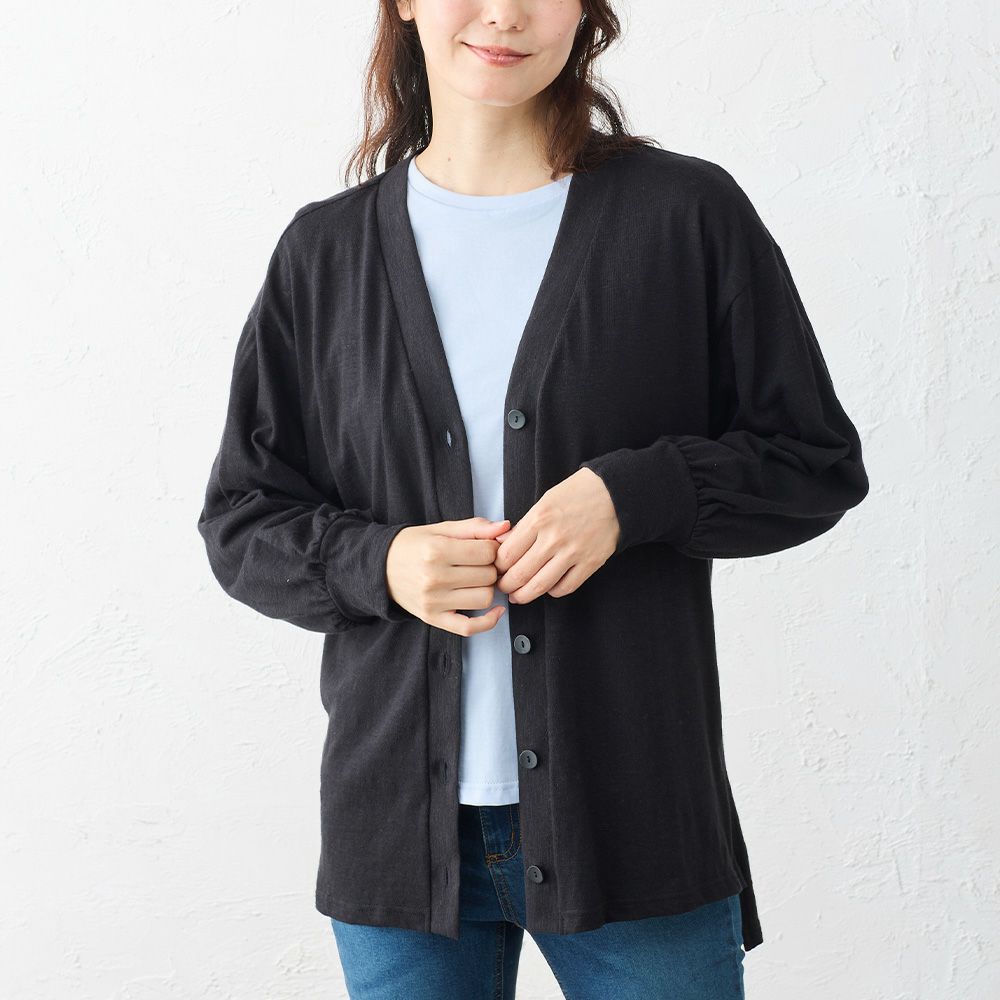 〜8/21期間限定値下【新品】Spick & SpanリネンVネックカーディガン Spick & Span｜《WEB限定追加》ウォッシャブルクルーネック